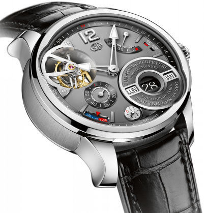 Greubel Forsey Quantieme Perpetuel a Equation GF07 White gold Anthracite dial replica watch